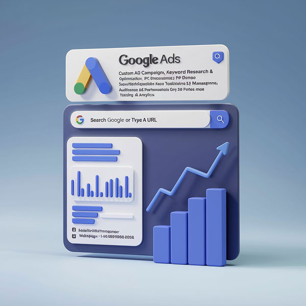 una-caja-azul-con-un-grafico-en-ella-que-dice-google