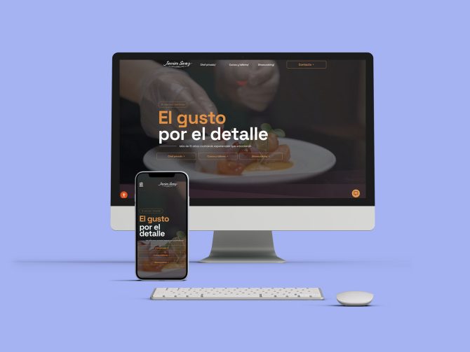 Web, Diseño Web Javier Sanz Chef Privado