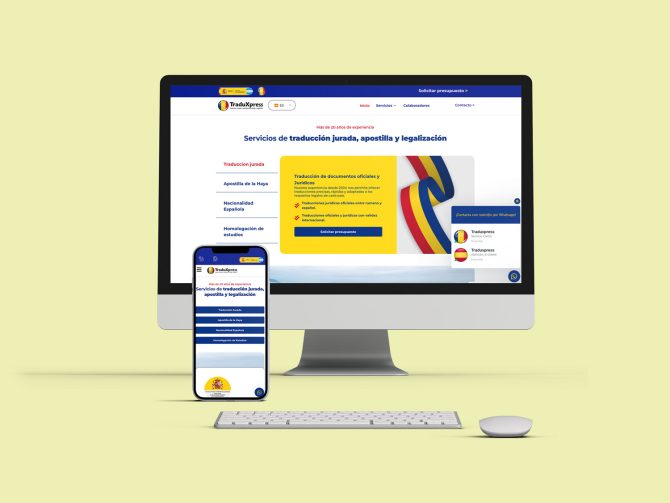 Web, Diseño Web TraduXpress