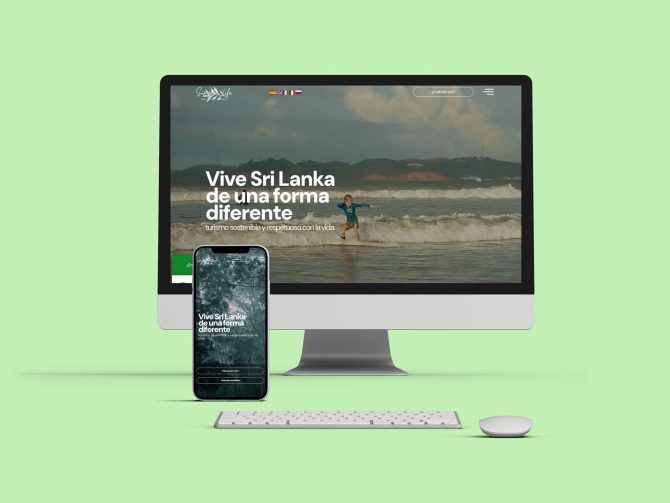 Web, Diseño Web Agencia de viajes Simple Life Sri Lanka
