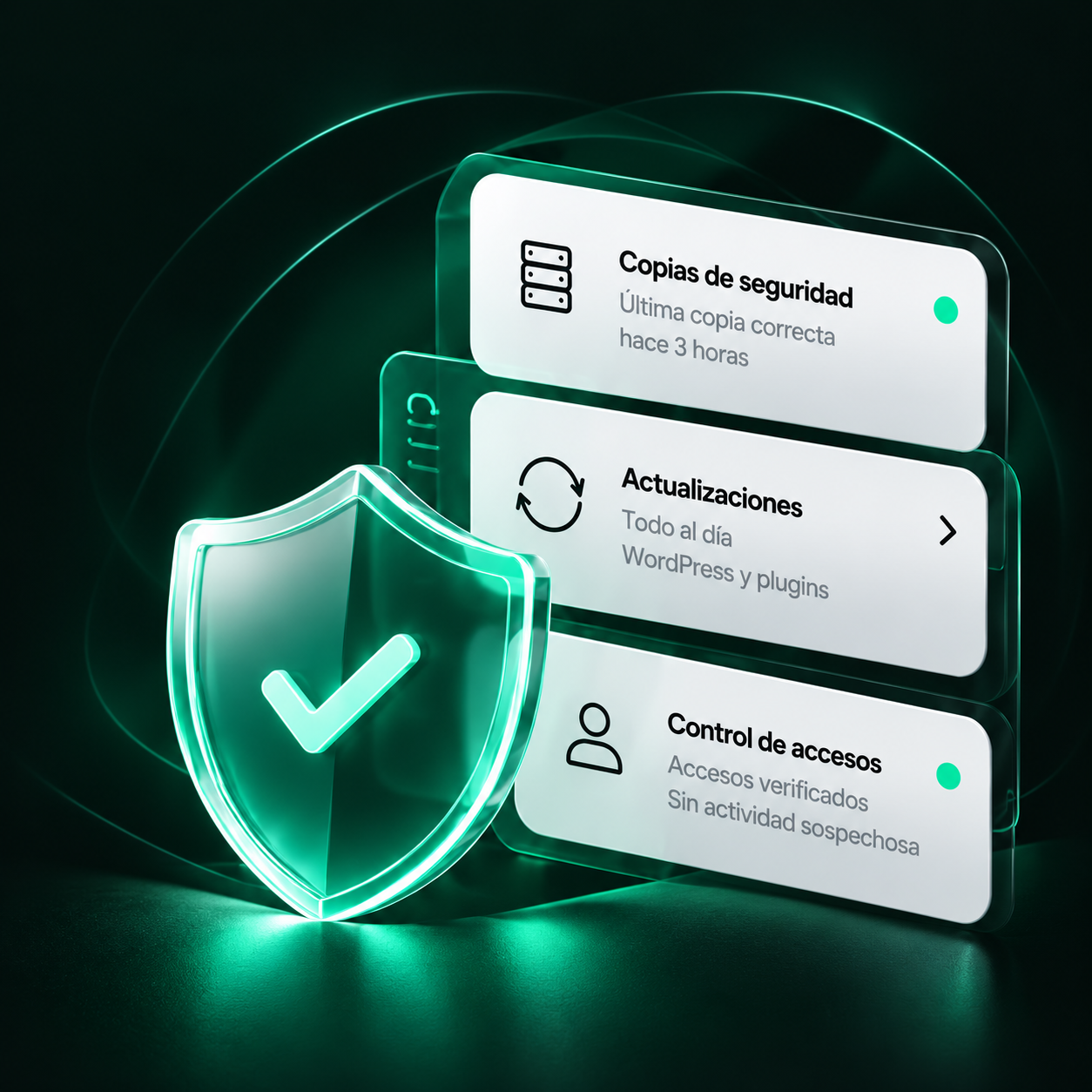 Ejemplo ilustrativo de protección y mantenimiento web